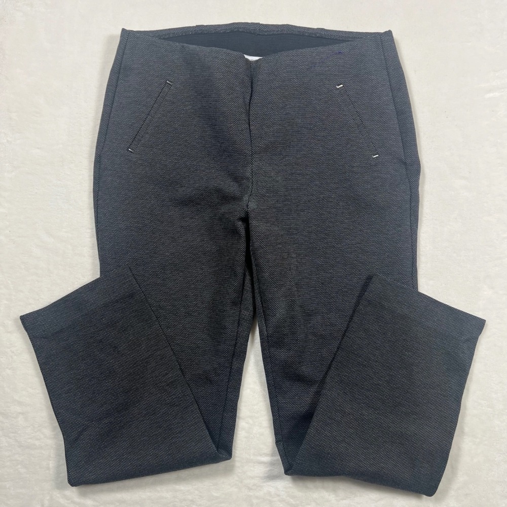 Chico's‎ Slim Leg Pull On Pants Grey Micro Texture Career Trousers 2.5R US 14R